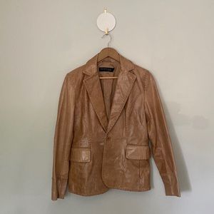 Vintage Kenneth Cole New York genuine leather blazer